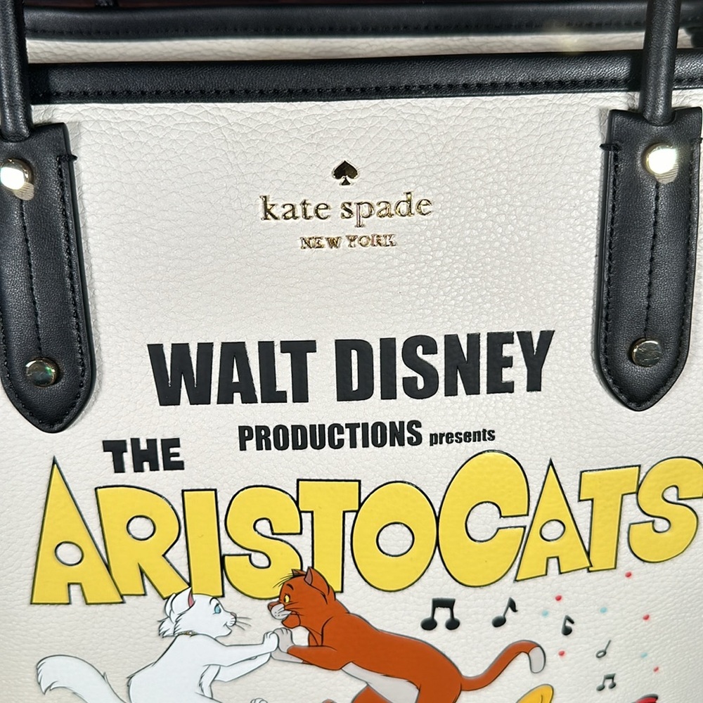 Kate Spade X Disney Aristocats LIMITED Ella North South Tote Bag! - Picture 4 of 12